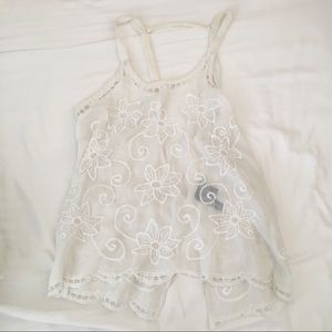 Flower See-Through Top